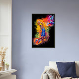 Court Splash - The Colors of Basketball - 40x60 cm 16x24″ - Framed Posters