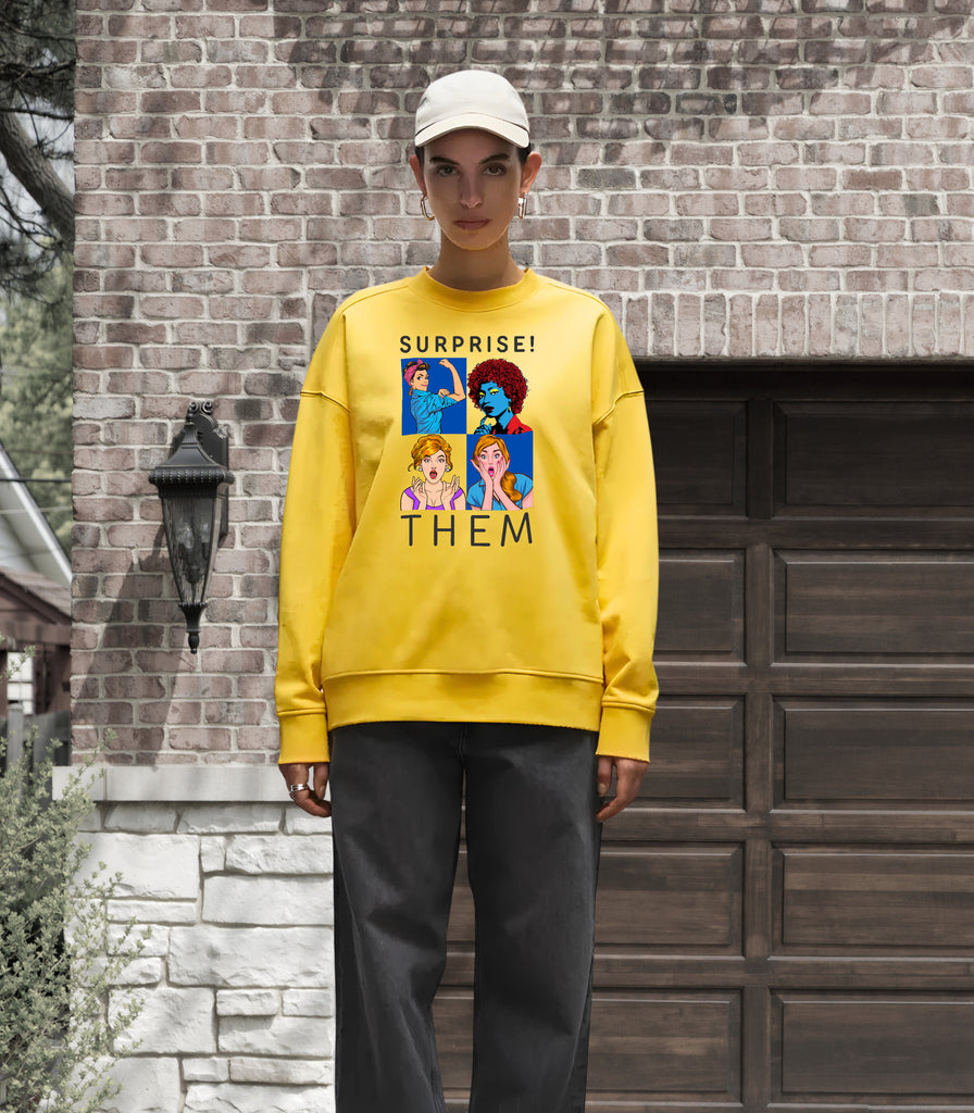 Pop Art Fusion Sweatshirt - - Sweatshirts