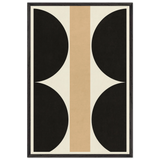 Modern Balance – Geometric Wooden Framed Poster Gift - Black frame - Wooden Framed Posters