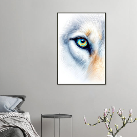 Image of Untamed Spirit - Wolf Eye Framed Artwork