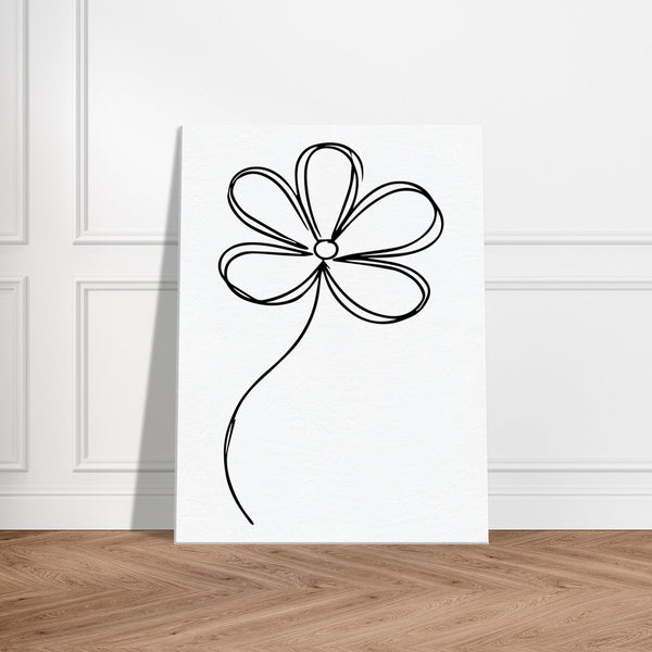 Modern Flora - Artistic Flower Canvas - 60x80 cm 24x32″ - Canvas Prints