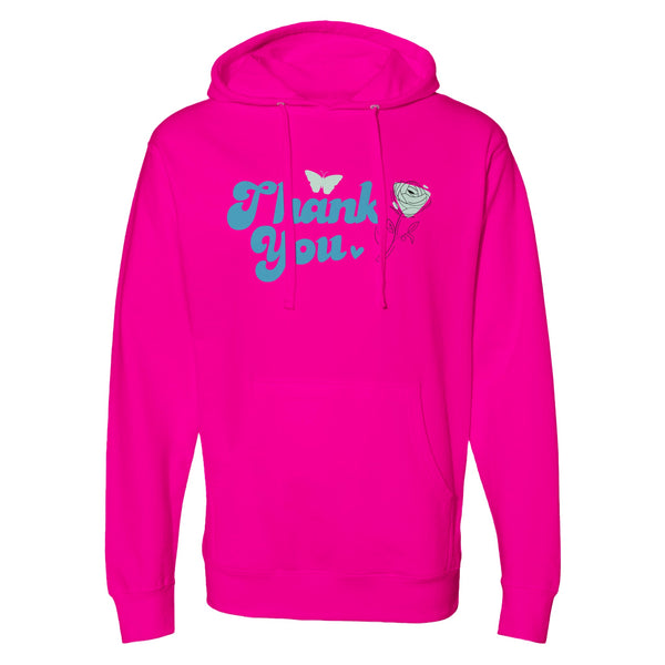 Express Appreciation - The 'Thank You' Statement Piece - neon pink - Hoodies