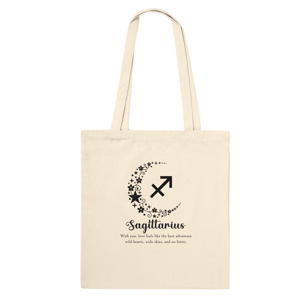 Personalized Star Sign Tote for Friends - Sagittarius - Tote Bags