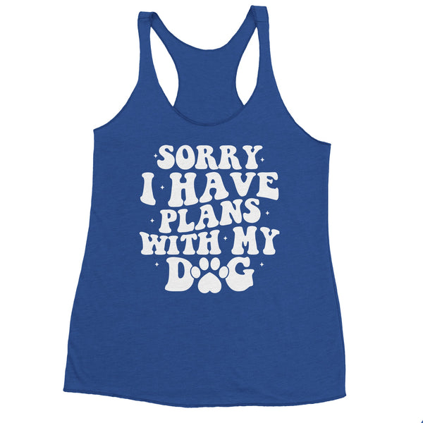 Furry Plans Only - Embrace Doggy Devotion in Style! - Vintage Royal - Tank Tops