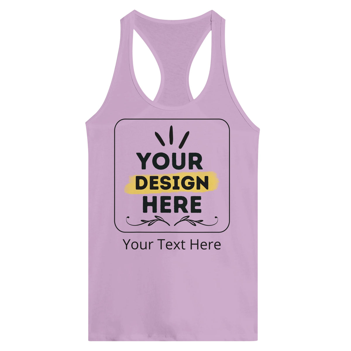 Confidence Unleashed - High-Quality Customizable Racerback Tank - Lilac - Tank Tops