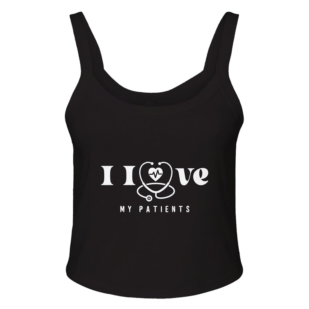 Empathy Elevated - Explore Our Patient Love Series - solid blk blend - Tank Tops