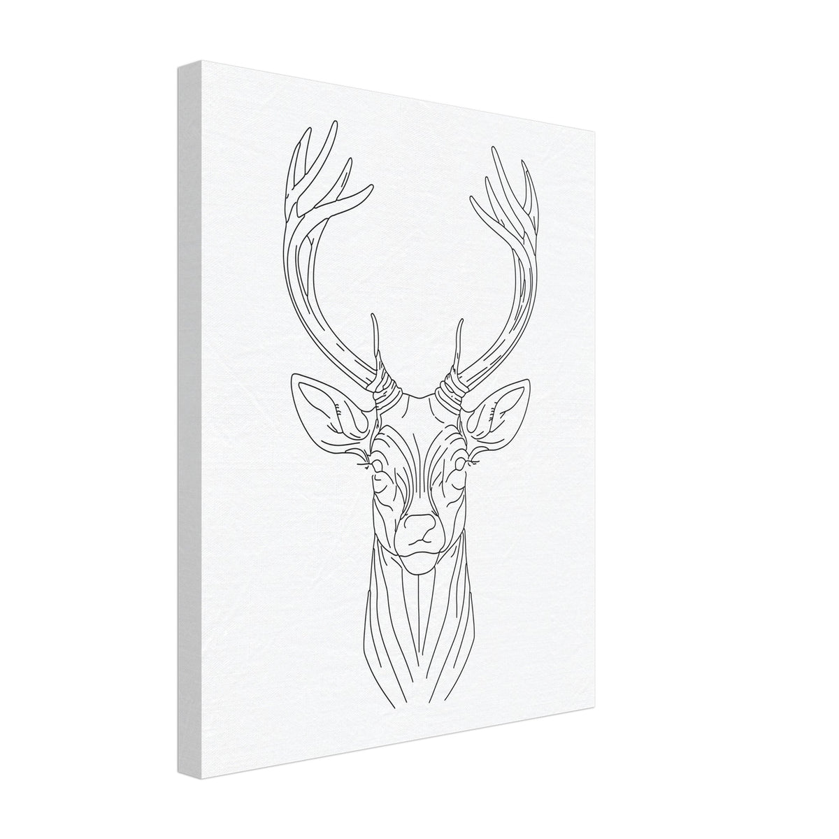 Graceful Stag - Minimalist Canvas Art - - Canvas Prints