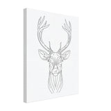 Graceful Stag - Minimalist Canvas Art - - Canvas Prints