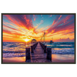 Sunset Serenity - A Path to Paradise - - Framed Posters