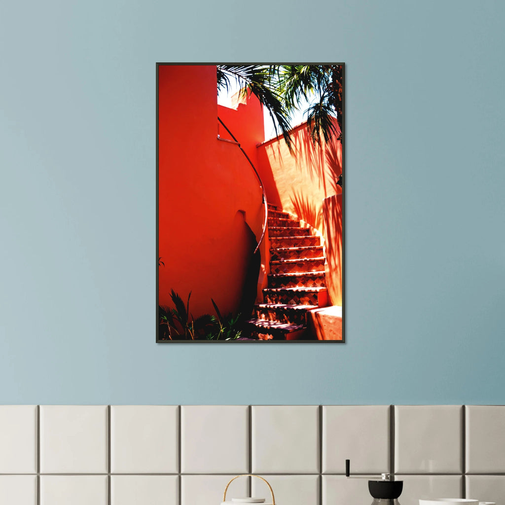 Terracotta Path – Giftomory Wall Art - Default Title - Metal Framed Posters