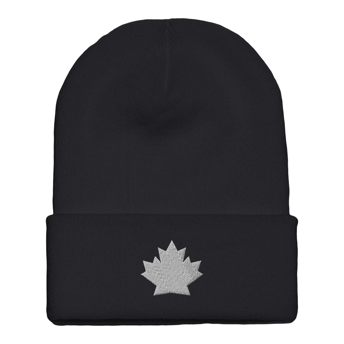 Fall Foliage Fantasy - Autumn Leaf Minimalist Headwear - Black - Beanies