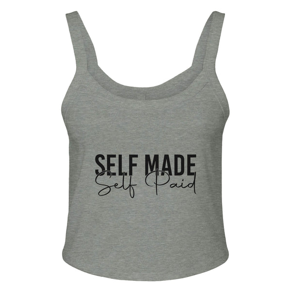 Self Made, Self Paid - Empower Your Journey - Athletic Heather - Print Material