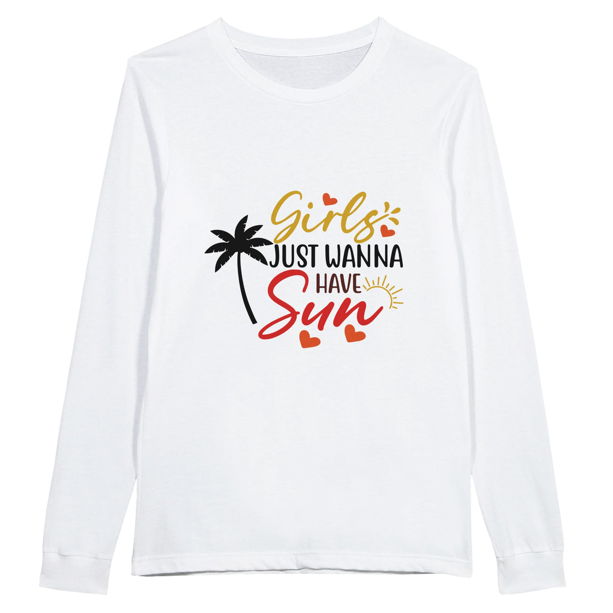 Radiate Joy - 'Girls Just Wanna Have Sun' Shirt - White - Sweatshirt