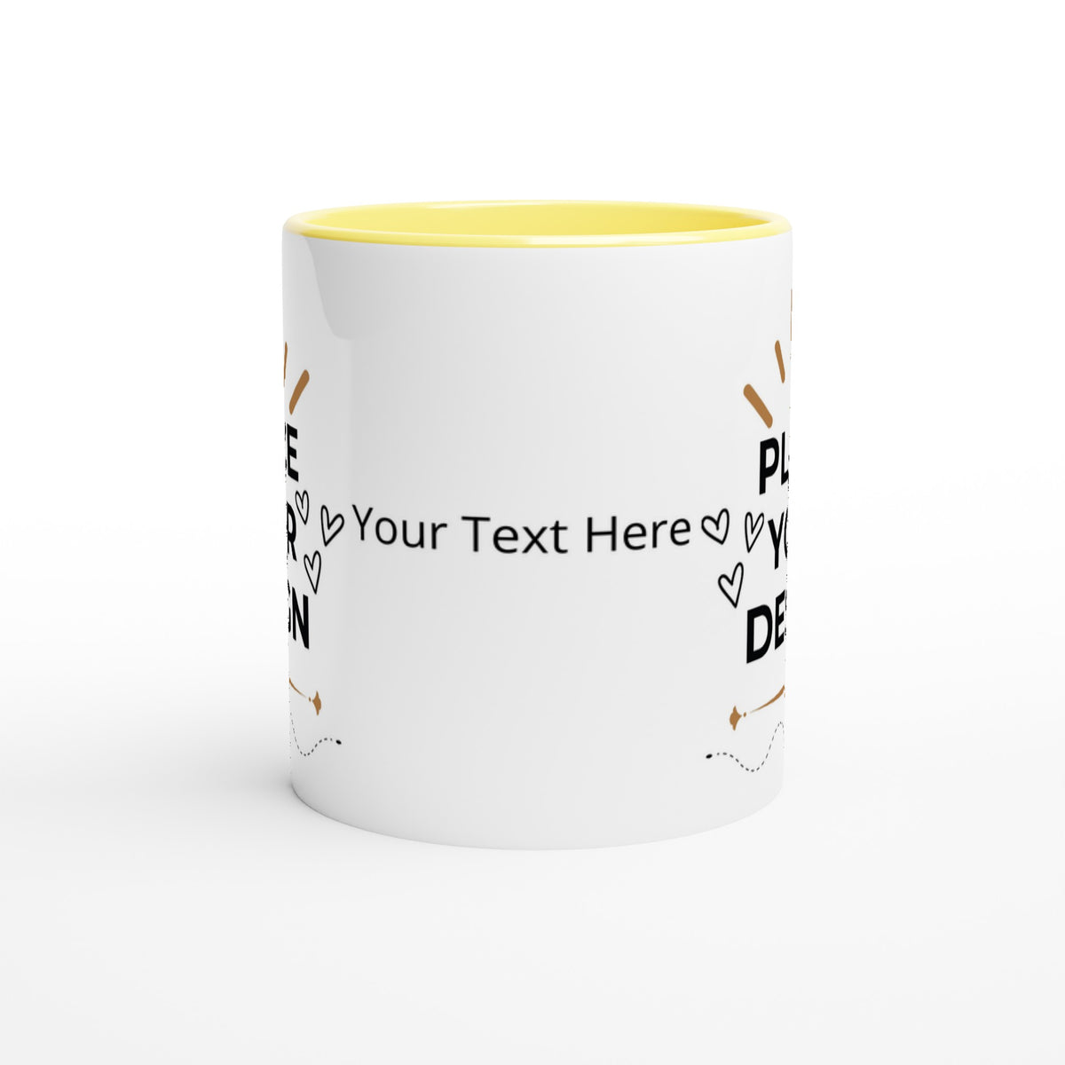 Morning Delight -Customizable Ceramic Mug with Color Inside - - Mugs