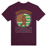 Liberty Lines - Celebrate Independence Day in Style! - Maroon - T-Shirts