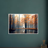 Into the Fog - A Mystical Journey Through Autumn - - Framed Posters