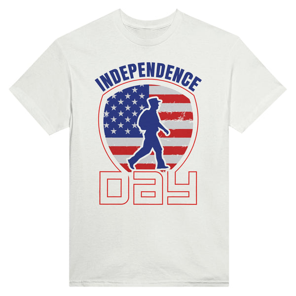 Liberty Lines - Celebrate Independence Day in Style! - White - T-Shirts