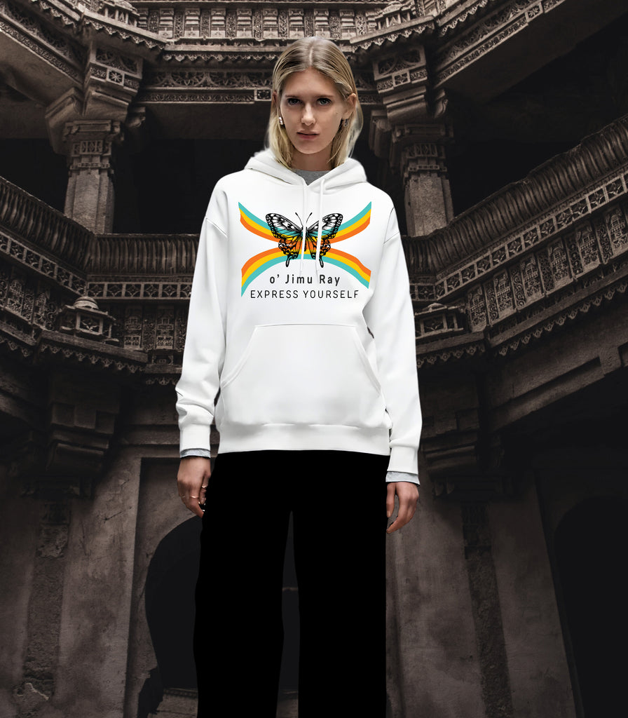 Vibrant Wings - Express Your Boldness - - Hoodies