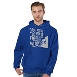 Finding Right in the Wrong Moments – A Cozy Gift for Him - athletic royal - Hoodies