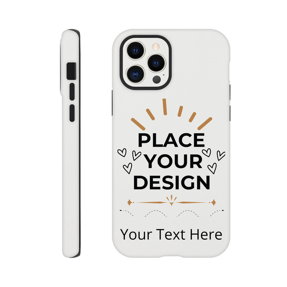 Ultimate Protection - The Perfect Customizable iPhone Tough Case - iPhone 12 Pro - Print Material