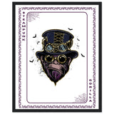 Elevate Your Decor - Steampunk, Funky, and Urban Gorilla Poster Set - - Wooden Framed Posters