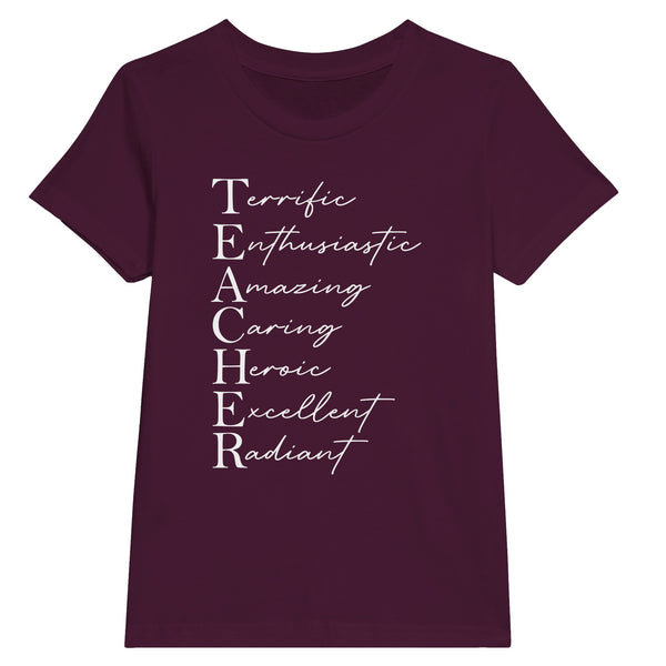 Excellence Personified - Showcase Your Terrific Traits! - Maroon - Kids' T-shirts