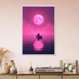 Moonlight Escape – Wooden Framed Poster - White frame - Wooden Framed Posters