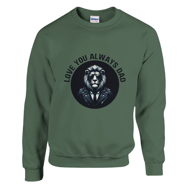 Lionhearted Dad - The Ultimate Tribute Sweatshirt - Military Green - Sweatshirts