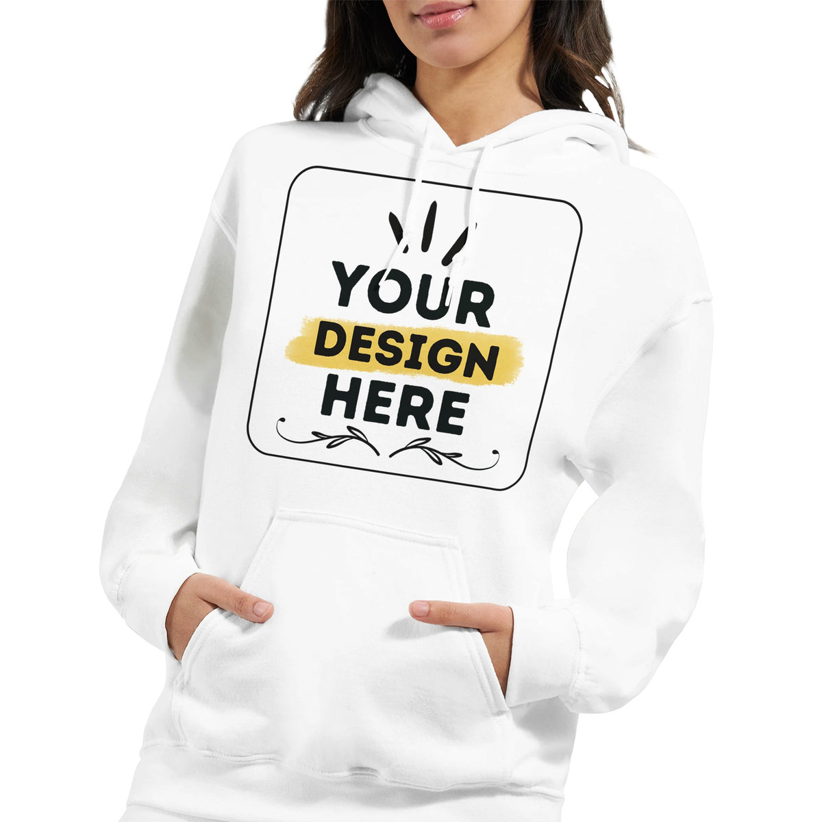 Cozy Up in Style - Classic Customizable Unisex Pullover Hoodie - - Unisex Hoodies