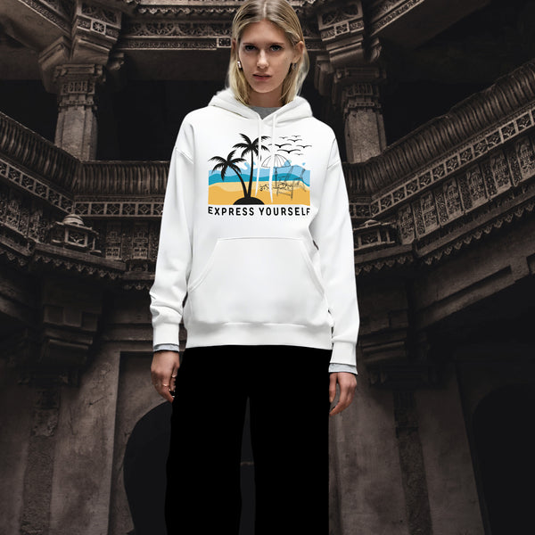 Palm Paradise - Your Beach-Side Vibe - - Hoodies