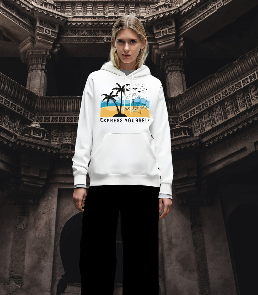 Palm Paradise - Your Beach-Side Vibe - - Hoodies