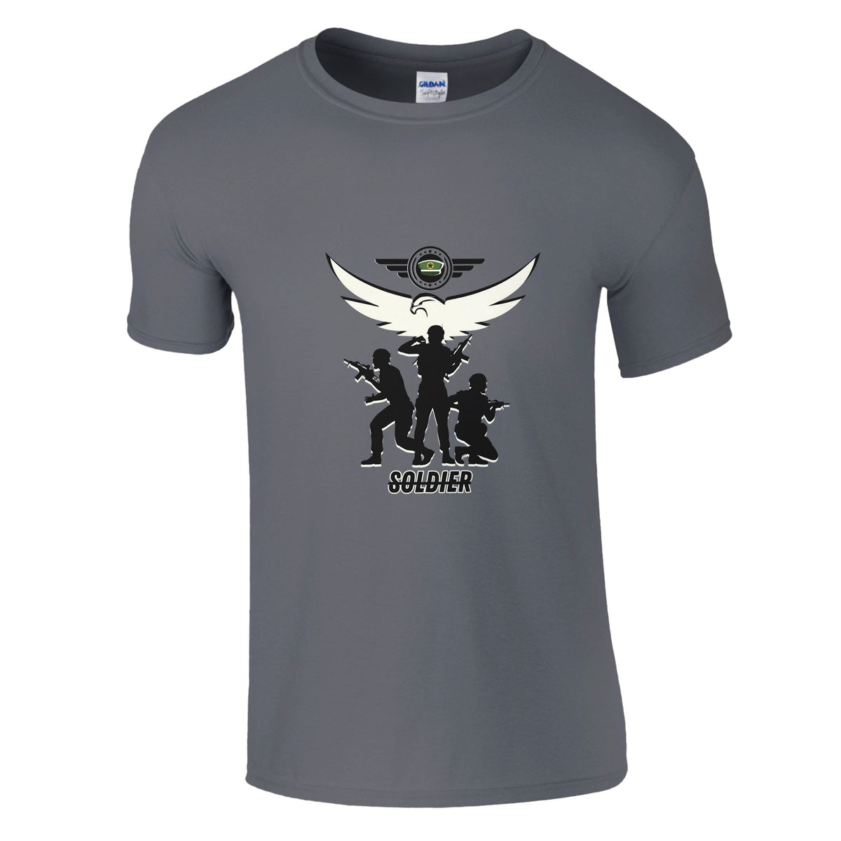 Heroic Silhouettes - Tribute to Soldiers - Charcoal - T-Shirts