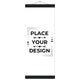 20x50 cm / 8x20″ / Black wall hanger