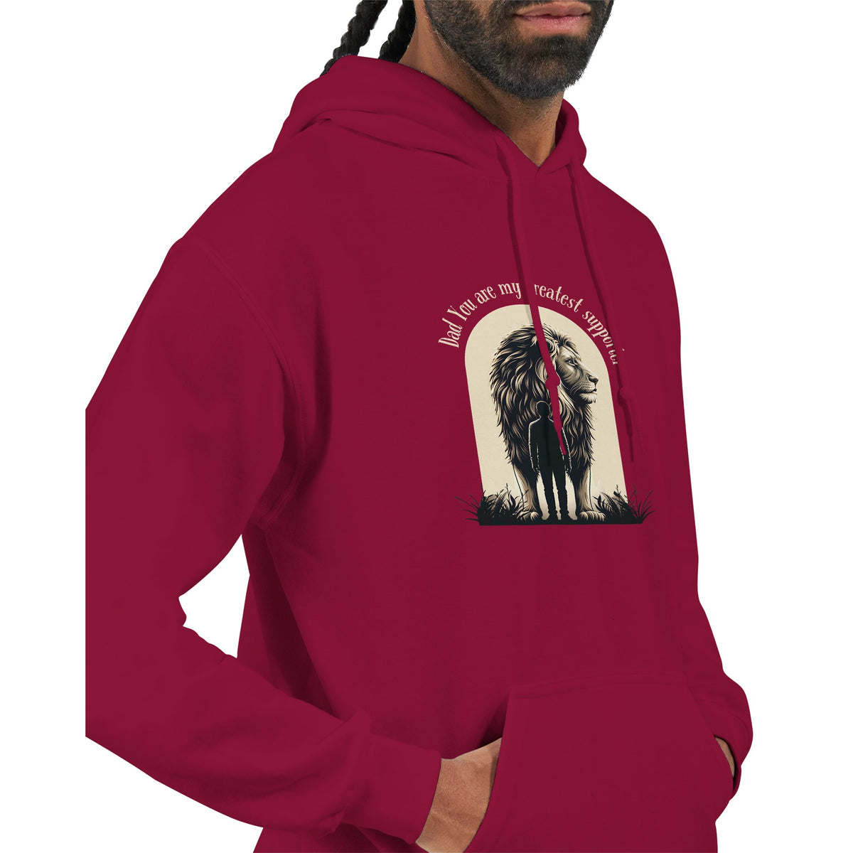 Serenity & Love - The Father-Child Connection - Cardinal Red - Hoodies