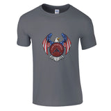 Patriotic Eagle - Strength and Victory - Charcoal - T-Shirts