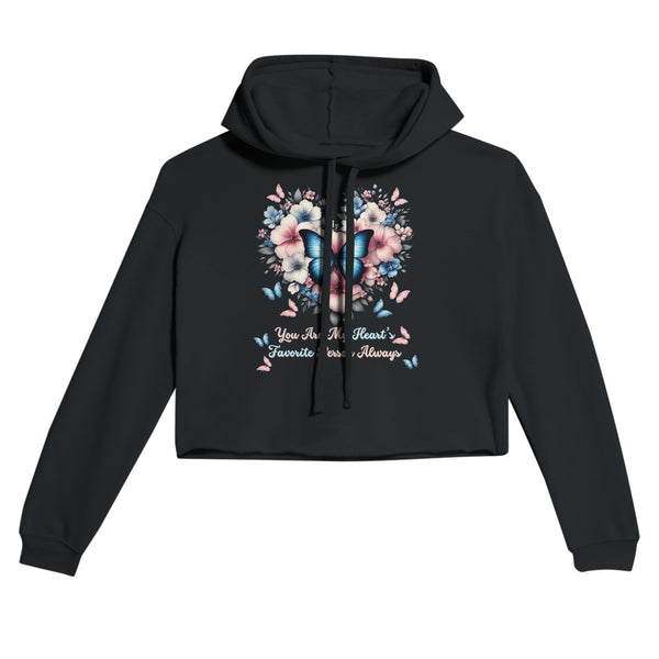 Butterfly Kisses & Floral Love – A Gift for Sisters - Black - Hoodies