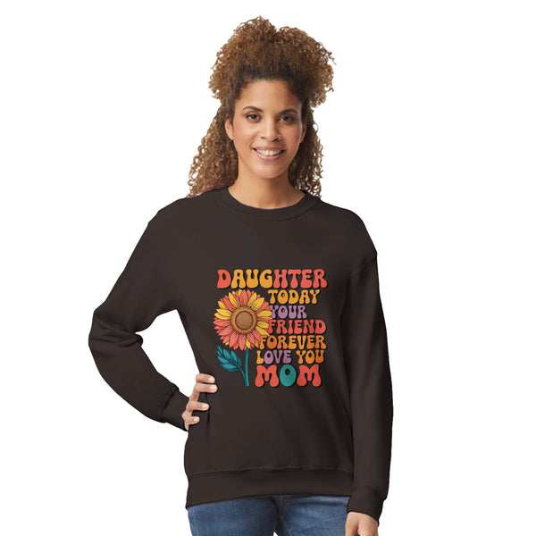 Sunflower Serenity - Celebrate Your Bond with Mom - Dark Chocolate - Sweatshirts