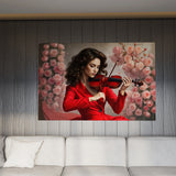 Melody in Red and Roses - 16x24 - Framed Posters