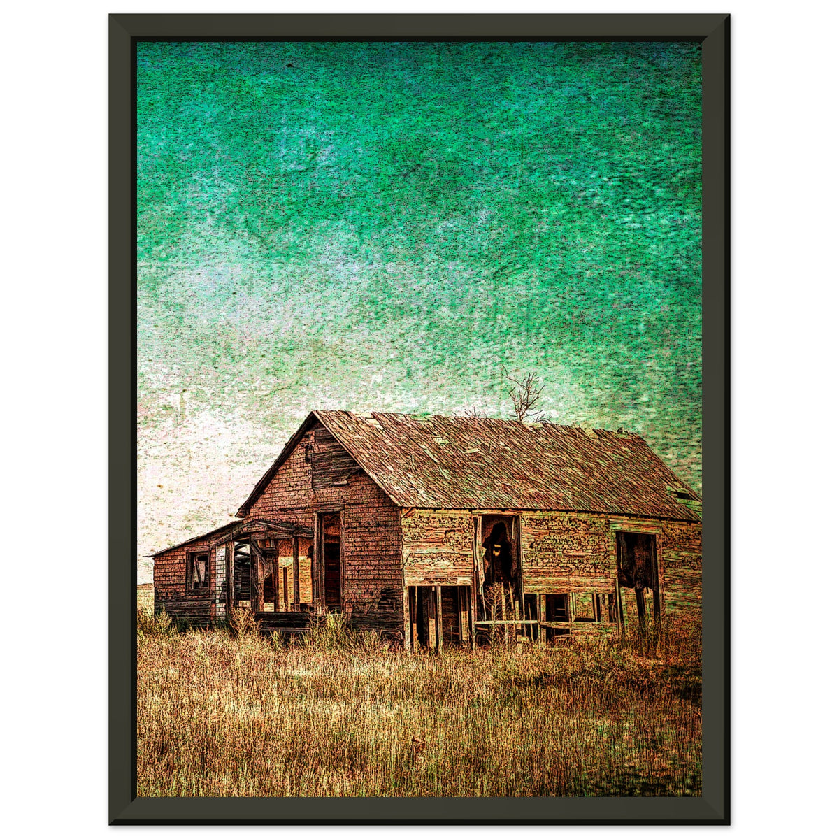 Rustic Serenity - Echoes of a Bygone Era - 30x40 cm 12x16″ - Metal Framed Posters