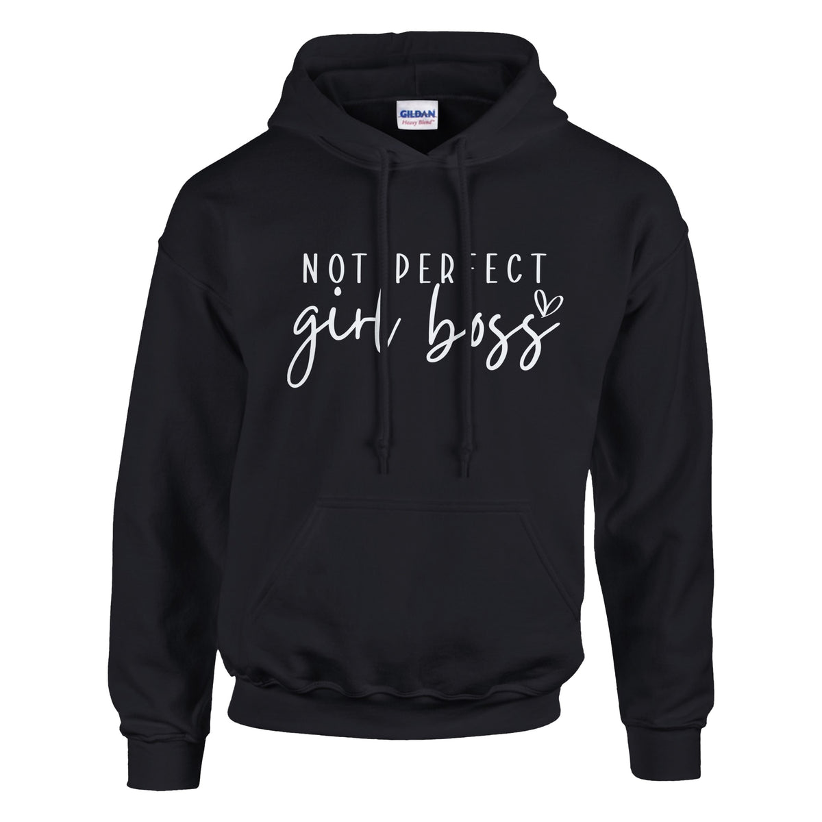 Own Your Imperfections - Not Perfect Hoodie - Black - Hoodies