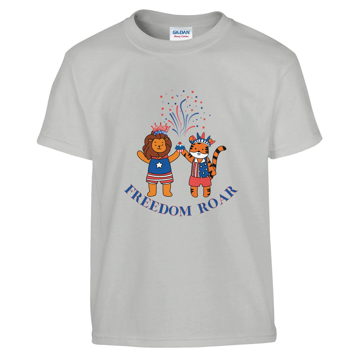 Patriotic Animal Friends Celebration - Ash - T-Shirts