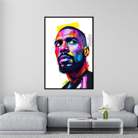 Image of Multicolor Majesty - Abstract Face