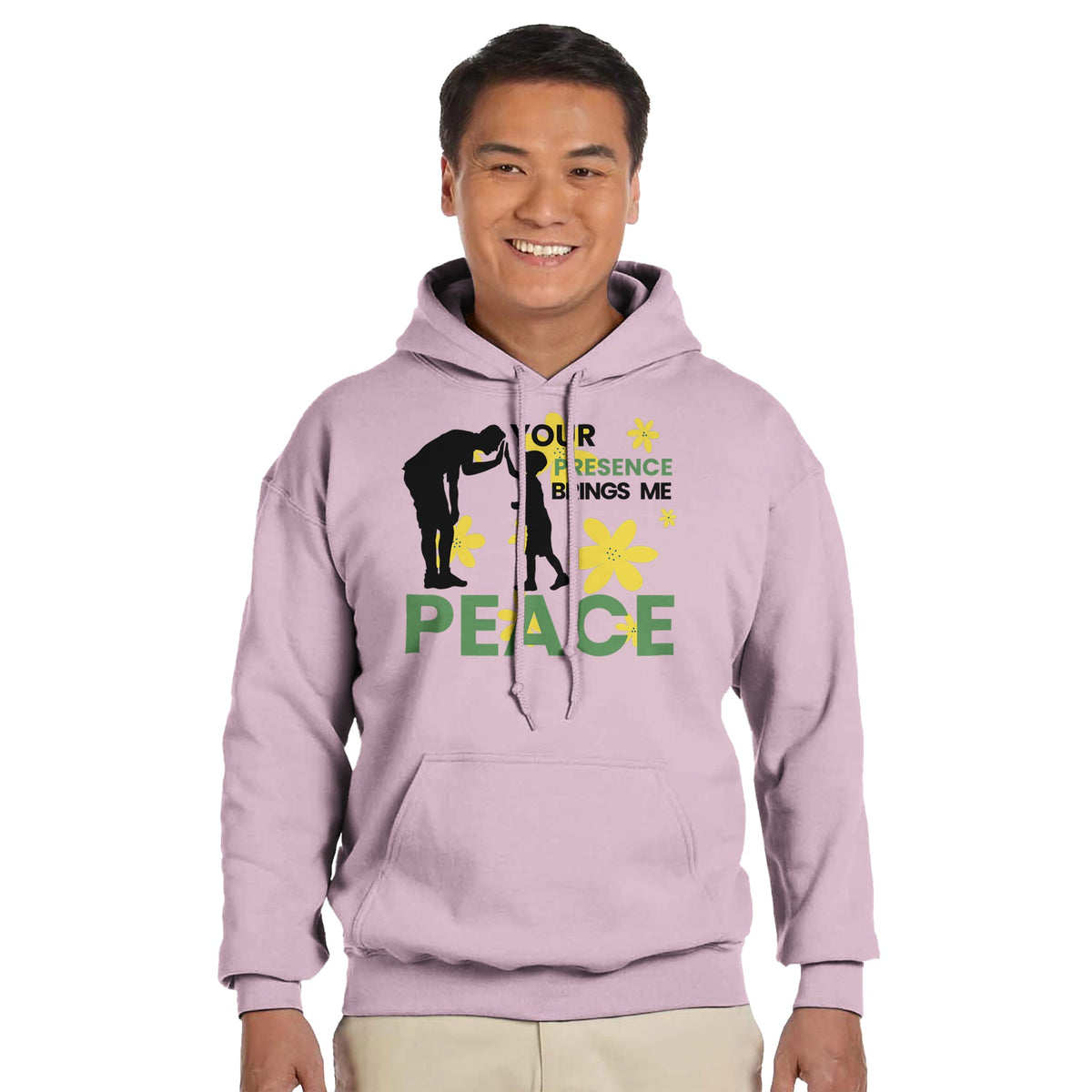 Flowers of Peace - Celebrating Fatherhood - Light Pink - Hoodies