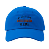 Silver-Underside Curved Customizable Visor Cap - Where Style Meets Comfort - Royal - Caps