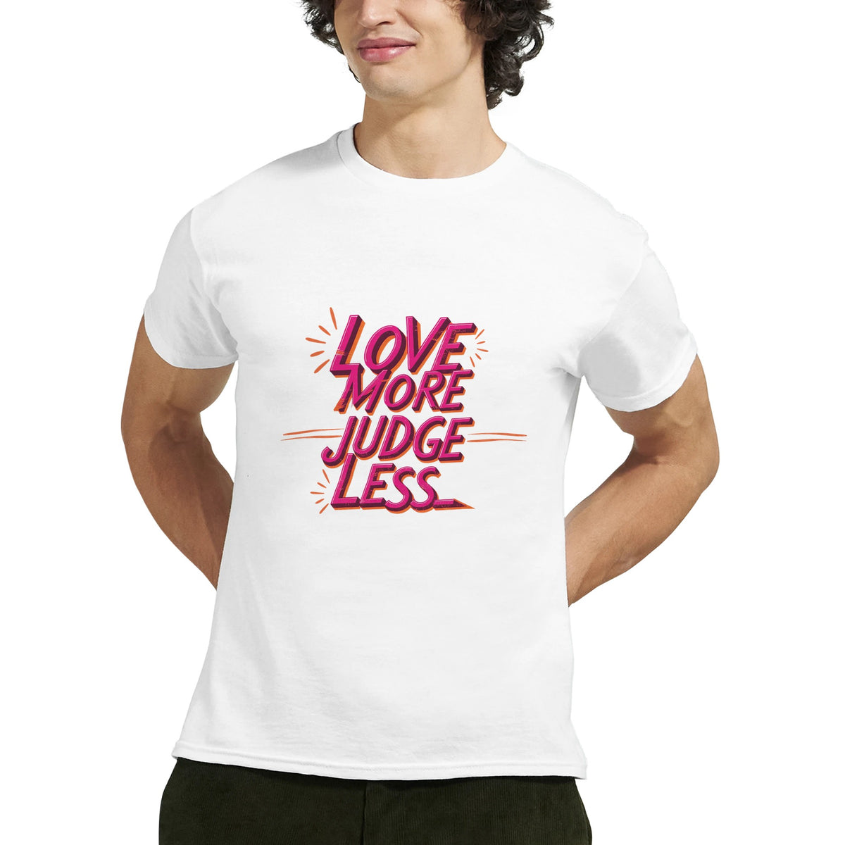 Embrace Positivity - Love More, Judge Less Shirt - - T-shirts