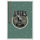 Aries Energy – Metal Wall Art for Birthdays - - Wooden Framed Posters