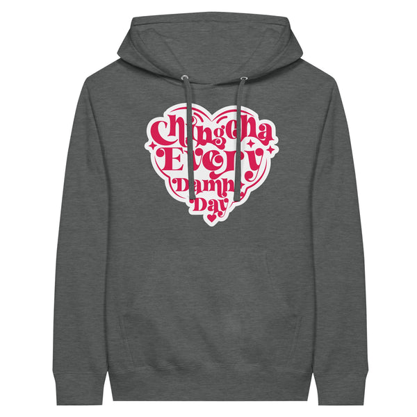 Chingona Every Damn Day – Premium Unisex Pullover Hoodie - Graphite Heather - Pullover Hoodies