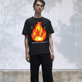 Flame On - Bold Fire Art Tee - - T-Shirts