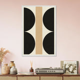 Modern Balance – Geometric Wooden Framed Poster Gift - - Wooden Framed Posters
