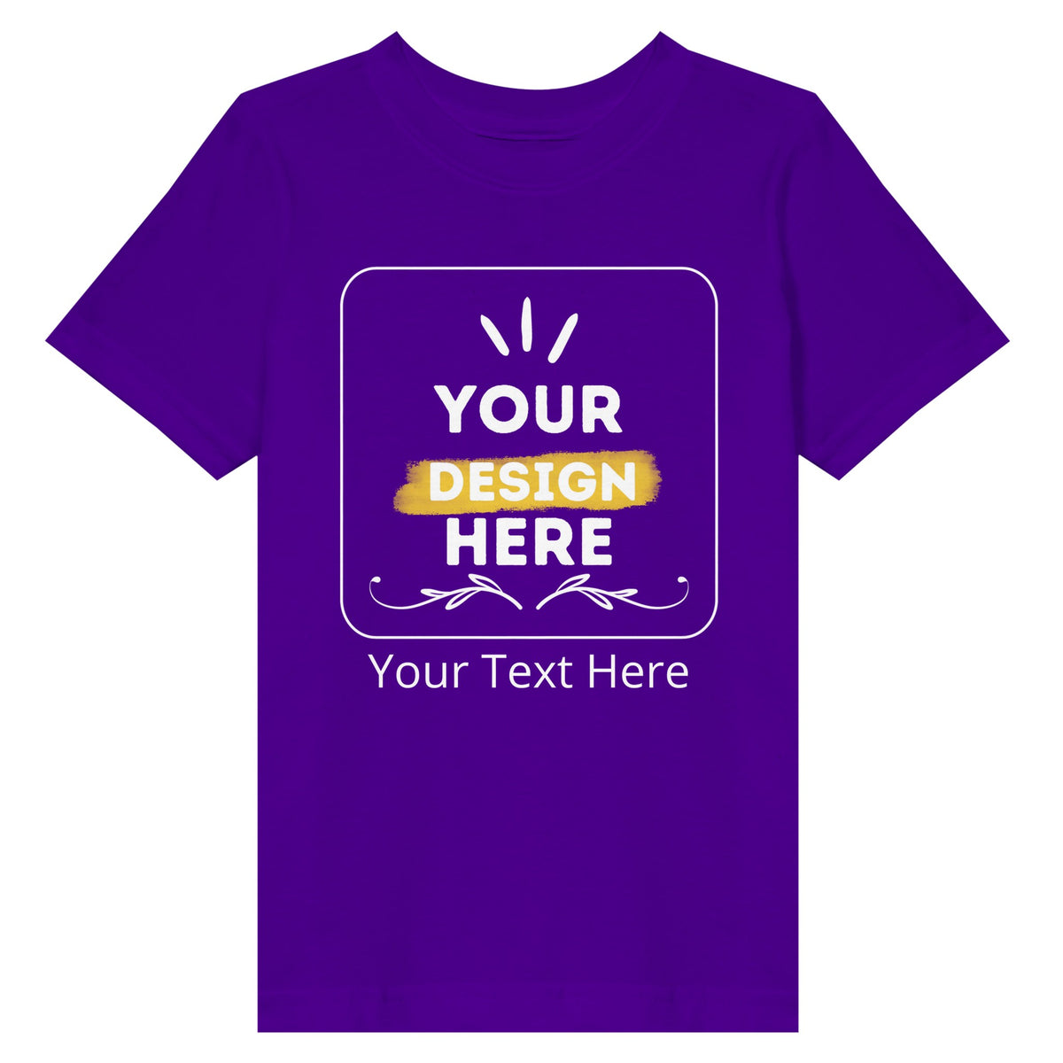 Playtime Perfect - Soft and Durable Customizable Toddler T-Shirts - Purple - Kids' T-Shirts